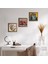 Picasso Ağlayan Kadın, Kelebekli Çiçek, Nar Taş Duvar Tablosu Ahşap Çerçeveli Duvar Dekoru 3 Parça Tablo Seti Wall Art W3-1119 1