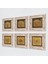 İslami Taş Duvar Tablosu Çerçeveli Duvar Dekoru 6 Parça Tablo Seti Wall Art T6-46 2