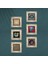 Yaşam Çiçeği, Fil, Nazar, Tavus Kuşu, Lotus Çiçeği, Şahmeran Taş Duvar Tablosu Çerçeveli Duvar Dekoru 6 Parça Tablo Seti Wall Art T6-75 4