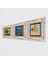 Stone Van Gogh Çerçeveli Taş Duvar Tablosu 3’lü Set - Dekoratif Modern Sanat, Ev ve Ofis Dekoru |TK3-512| 2