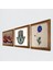 Ebru Sanatı, Nar, Fatma Ana Eli (Hamsa) Taş Duvar Tablosu Ahşap Çerçeveli Duvar Dekoru 3 Parça Tablo Seti Wall Art W3-738 2