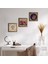 Tavus Kuşu, Hayat Ağacı, Nar Taş Duvar Tablosu Ahşap Çerçeveli Duvar Dekoru 3 Parça Tablo Seti Wall Art W3-932 1