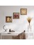 Lotus Çiçeği, İki Müzisyen Kız Tablosu, Nar Taş Duvar Tablosu Ahşap Çerçeveli Duvar Dekoru 3 Parça Tablo Seti Wall Art W3-1486 1