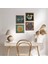 Nazar, Lotus Çiçeği, Yaşam Çiçeği, Şahmeran Taş Duvar Tablosu Ahşap Çerçeveli Duvar Dekoru 4 Parça Tablo Seti Wall Art W4-789 1
