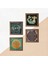 Nazar, Lotus Çiçeği, Yaşam Çiçeği, Şahmeran Taş Duvar Tablosu Ahşap Çerçeveli Duvar Dekoru 4 Parça Tablo Seti Wall Art W4-789 5