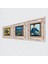 Stone Van Gogh Çerçeveli Taş Duvar Tablosu 3’lü Set - Dekoratif Modern Sanat, Ev ve Ofis Dekoru |TK3-514| 2
