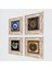 Sri Yantra, Nazar, Şahmeran Taş Duvar Tablosu Çerçeveli Duvar Dekoru 4 Parça Tablo Seti Wall Art T4-1221 2