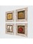 Hiç, Hu, Esma'ül Hüsna, Bereket Duası Taş Duvar Tablosu Çerçeveli Duvar Dekoru 4 Parça Tablo Seti Wall Art T4-1388 2