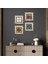 Yaşam Çiçeği, Nazar, Nar Çerçeveli Taş Duvar Tablosu 4’lü Set - Dekoratif Modern Sanat, Ev ve Ofis Dekoru |TK4-1034| 1