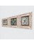 Hayat Ağacı, Çini Sanatı Çerçeveli Taş Duvar Tablosu 3’lü Set - Dekoratif Modern Sanat, Ev ve Ofis Dekoru |TK3-683| 2