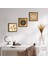 Lotus Çiçeği, Lale Ebru Sanatı, Nazar Taş Duvar Tablosu Ahşap Çerçeveli Duvar Dekoru 3 Parça Tablo Seti Wall Art W3-75 1