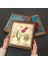 Lotus Çiçeği, Lale Ebru Sanatı, Nazar Taş Duvar Tablosu Ahşap Çerçeveli Duvar Dekoru 3 Parça Tablo Seti Wall Art W3-75 4