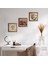 Kelebekli Çiçek, Hayat Ağacı, Nar Taş Duvar Tablosu Ahşap Çerçeveli Duvar Dekoru 3 Parça Tablo Seti Wall Art W3-898 1