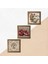Kelebekli Çiçek, Hayat Ağacı, Nar Taş Duvar Tablosu Ahşap Çerçeveli Duvar Dekoru 3 Parça Tablo Seti Wall Art W3-898 5