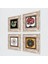 Sri Yantra, Nazar, Şahmeran, Nar Ağacı Taş Duvar Tablosu Çerçeveli Duvar Dekoru 4 Parça Tablo Seti Wall Art T4-1014 2