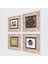 Nazar, Lotus Çiçeği, Yaşam Çiçeği, Şahmeran Çerçeveli Taş Duvar Tablosu 4’lü Set - Dekoratif Modern Sanat, Ev ve Ofis Dekoru |TK4-1412| 2