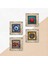 Nazar, Nar Taş Duvar Tablosu Çerçeveli Duvar Dekoru 4 Parça Tablo Seti Wall Art T4-1203 5