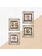 Gül Çiçek, Fas Desenli Vintage Taş Duvar Tablosu Çerçeveli Duvar Dekoru 4 Parça Tablo Seti Wall Art T4-1369 5