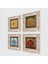 Hiç, Ayet-el Kürsi, Esma'ül Hüsna, Bereket Duası Taş Duvar Tablosu Çerçeveli Duvar Dekoru 4 Parça Tablo Seti Wall Art T4-1390 2