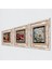 Satranç Oyunu, Kelebekli Çiçek, Nar Taş Duvar Tablosu Çerçeveli Duvar Dekoru 3 Parça Tablo Seti Wall Art T3-1130 2