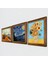 Van Gogh Taş Duvar Tablosu Ahşap Çerçeveli Duvar Dekoru 3 Parça Tablo Seti Wall Art W3-92 2