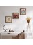 Çini Sanatı Lale, Hayat Ağacı, Nar Taş Duvar Tablosu Ahşap Çerçeveli Duvar Dekoru 3 Parça Tablo Seti Wall Art W3-930 1