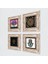 Stone Sri Yantra, Hayat Ağacı, Fatma Ana Eli (Hamsa) Çerçeveli Taş Duvar Tablosu 4’lü Set - Dekoratif Modern Sanat, Ev ve Ofis Dekoru |TK4-1050| 2