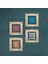 Stone Mandala Çerçeveli Taş Duvar Tablosu 4’lü Set - Dekoratif Modern Sanat, Ev ve Ofis Dekoru |TK4-1082| 4