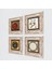 İlk Ayet 'Oku', Nazar, Hilye-i Şerif, Bereket Duası Taş Duvar Tablosu Çerçeveli Duvar Dekoru 4 Parça Tablo Seti Wall Art T4-140 2