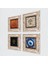 Nazar, Sri Yantra, Hayat Ağacı Taş Duvar Tablosu Çerçeveli Duvar Dekoru 4 Parça Tablo Seti Wall Art T4-1562 2