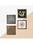 Yaşam Çiçeği, Sri Yantra, Şahmeran Taş Duvar Tablosu Ahşap Çerçeveli Duvar Dekoru 4 Parça Tablo Seti Wall Art W4-471 5