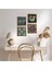 Hayat Ağacı, Nazar, Yaşam Çiçeği, Şahmeran Ahşap Çerçeveli Taş Duvar Tablosu 4’lü Set – 25x25 cm Dekoratif Modern Sanat – Ev ve Ofis Dekoru |W4-782| 1