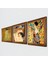 Gustav Klimt Taş Duvar Tablosu Ahşap Çerçeveli Duvar Dekoru 3 Parça Tablo Seti Wall Art W3-90 2