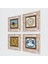Vav, Şems Suresi, Kabe-i Muazzama, Mührü Şerif Taş Duvar Tablosu Çerçeveli Duvar Dekoru 4 Parça Tablo Seti Wall Art T4-1930 2