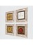 La İlahe İllallah, Elif, Mührü Şerif, Bereket Duası Taş Duvar Tablosu Çerçeveli Duvar Dekoru 4 Parça Tablo Seti Wall Art T4-1950 2