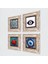 Nazar, Mandala, Nar Taş Duvar Tablosu Çerçeveli Duvar Dekoru 4 Parça Tablo Seti Wall Art T4-1607 2