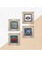 Nazar, Mandala, Nar Taş Duvar Tablosu Çerçeveli Duvar Dekoru 4 Parça Tablo Seti Wall Art T4-1607 5