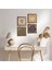 Lotus Çiçeği, Yaşam Çiçeği, Hayat Ağacı Taş Duvar Tablosu Ahşap Çerçeveli Duvar Dekoru 4 Parça Tablo Seti Wall Art W4-819 1