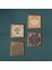 Lotus Çiçeği, Yaşam Çiçeği, Hayat Ağacı Taş Duvar Tablosu Ahşap Çerçeveli Duvar Dekoru 4 Parça Tablo Seti Wall Art W4-819 3