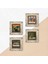 Stone Leonardo da Vinci, Claude Monet, Çığlık, Yerli Kadınlar Çerçeveli Taş Duvar Tablosu 4’lü Set - Dekoratif Modern Sanat, Ev ve Ofis Dekoru |TK4-1744| 5