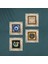Lotus Çiçeği, Nazar, Şahmeran Çerçeveli Taş Duvar Tablosu 4’lü Set - Dekoratif Modern Sanat, Ev ve Ofis Dekoru |TK4-1217| 4