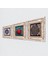 Nazar, Yaşam Çiçeği, Nar Taş Duvar Tablosu Çerçeveli Duvar Dekoru 3 Parça Tablo Seti Wall Art T3-346 2