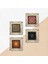 Yaşam Çiçeği, Mandala, Sri Yantra, Hayat Ağacı Çerçeveli Taş Duvar Tablosu 4’lü Set - Dekoratif Modern Sanat, Ev ve Ofis Dekoru |TK4-528| 5