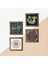Stone Nazar, Sri Yantra, Yaşam Çiçeği, Şahmeran Ahşap Çerçeveli Taş Duvar Tablosu 4’lü Set – 25x25 cm Dekoratif Modern Sanat – Ev ve Ofis Dekoru |W4-793| 5