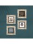Nazar, Sri Yantra, Yaşam Çiçeği, Şahmeran Taş Duvar Tablosu Çerçeveli Duvar Dekoru 4 Parça Tablo Seti Wall Art T4-1419 4