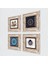 Nazar, Şahmeran Çerçeveli Taş Duvar Tablosu 4’lü Set - Dekoratif Modern Sanat, Ev ve Ofis Dekoru |TK4-1422| 2