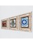 Nazar, Nar, Fatma Ana Eli (Hamsa) Taş Duvar Tablosu Çerçeveli Duvar Dekoru 3 Parça Tablo Seti Wall Art T3-762 2