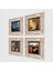 Stone Salvador Dalí, Picasso, Van Gogh, Gustav Klimt Çerçeveli Taş Duvar Tablosu 4’lü Set - Dekoratif Modern Sanat, Ev ve Ofis Dekoru |TK4-696| 2