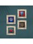 Fil, Sri Yantra, Hayat Ağacı, Nar Çerçeveli Taş Duvar Tablosu 4’lü Set - Dekoratif Modern Sanat, Ev ve Ofis Dekoru |TK4-864| 4