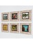 Claude Monet Taş Duvar Tablosu Çerçeveli Duvar Dekoru 6 Parça Tablo Seti Wall Art T6-04 2